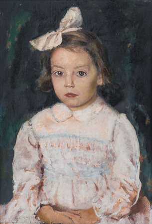 MAGGI CESARE Roma 13/01/1881 - Torino 11/05/1961Il vestitino rosaolio su...