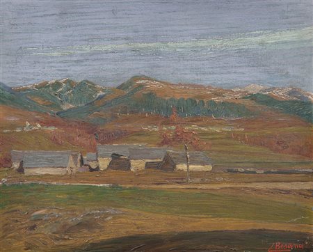 BESANA CAMILLO Malesco (NO) 04/08/1887 - 07/02/1941Cascineolio su tavola cm....