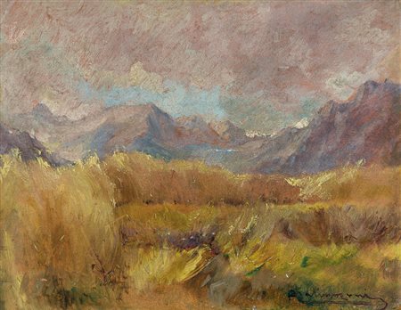 MALINVERNI ANGELO Torino 14/02/1877 - 01/06/1947Campagna piemontese, 1928...