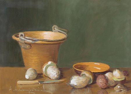 CAMPESTRINI ALCIDE ERNESTO Milano 1897 - Milano 1983Natura morta con...