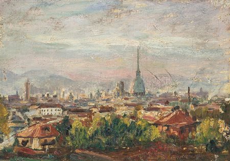 BIANCHI PAOLO Torino 07/08/1877 - Treviso 19/11/1936Torino di sera, sulla...