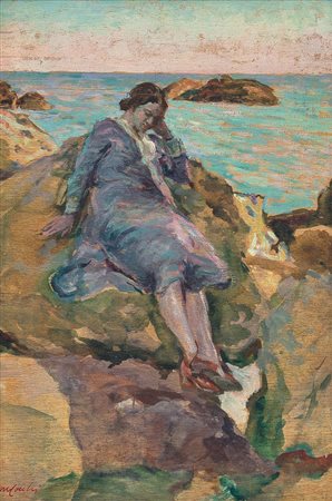 COCCHI MARIO Livorno 15/01/1898 - Livorno 30/07/1957Figura distesa sullo...