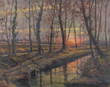 LIBANO CESARE Vercelli 14/11/1884 - Vercelli 17/04/1969Paesaggio al...