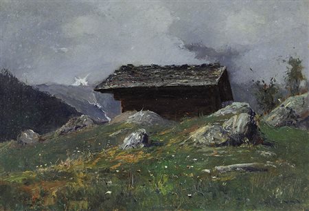 COLMO GIOVANNI Torino 13/05/1867 - 24/04/1947Rifugio montanoolio su cartone...