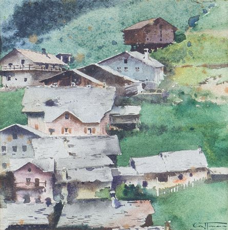 CRAFFONARA AURELIO Gallarate (VA) 05/09/1875 - Genova 01/02/1945Scorcio...