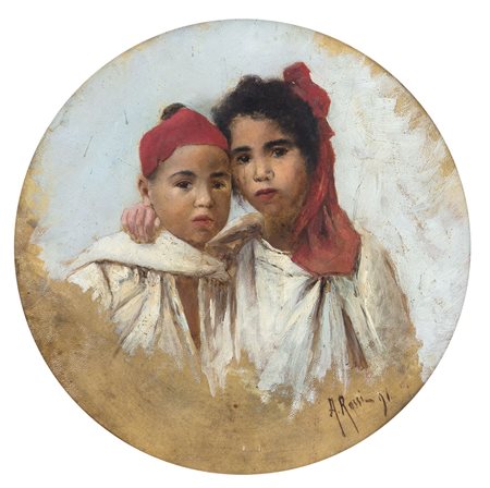 ROSSI ALBERTO Torino 08/08/1858 - Torino 06/10/1936Ritratto di Bimbi in...