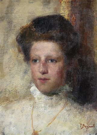 BRIGNOLI LUIGI Palosco (BG) 18/04/1881 - Bergamo 22/10/1952Ritrattoolio su...
