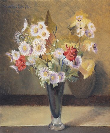 GHIGLIA VALENTINO Firenze 1903 - 1960Fiori, 1949olio su cartone cm. 60x50,...