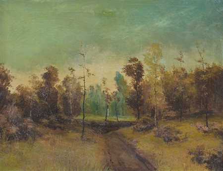 CAVALLERI GIUSEPPE Milano 24/11/1893 - Milano 17/09/1951Sentiero in campagna,...