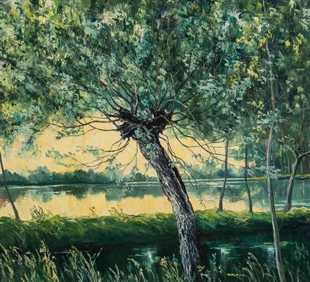 RAVIGLIONE GIUSEPPE Quinto (VC) 21/11/1897 - Vercelli 21/06/1986Tramonto in...