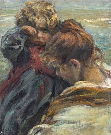 MILESI ALESSANDRO Venezia 29/04/1856 - 29/10/1945Il babbo non tornaolio su...