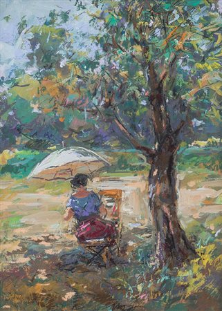 CASCIARO GIUSEPPE Ortelle (Le) 09/03/1863 - Napoli 20/10/1945La pittrice a...