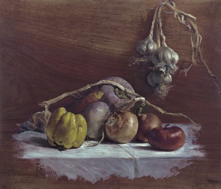 BOSSO FRANCESCO Vercelli 1864 - Torino 1933Natura morta, 1913olio su tavola...