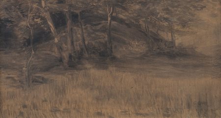 CIARDI GUGLIELMO Venezia 13/09/1842 - 05/10/1917Paesaggiocarboncino su carta...