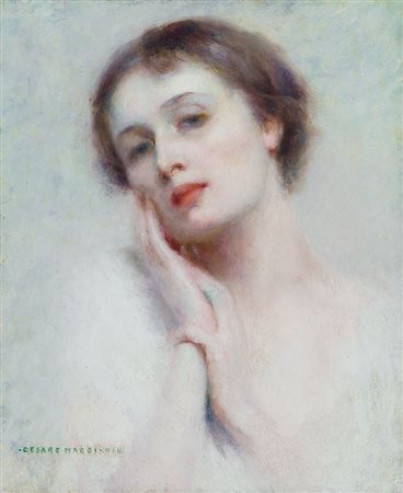 MAGGI CESARE Roma 13/01/1881 - Torino 11/05/1961La dolcezza, 1914olio su tela...