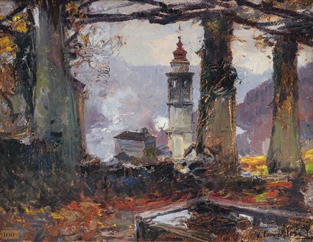 CAVALLERI VITTORIO Torino 16/02/1860 - 22/05/1938Caremaolio su cartone cm....