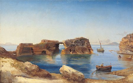 GIGANTE ERCOLE Napoli 29/01/1815 - 1860Meriggio alla marina, 1843olio su tela...