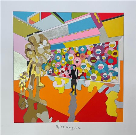 Ugo Nespolo “Only Balloons (tribute to Takashi Murakami)”