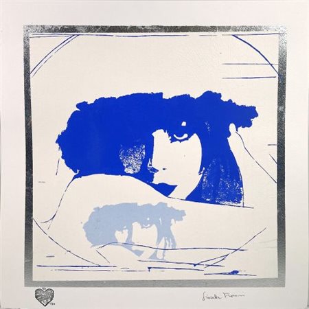 Giosetta Fioroni “Doppio liberty blu”