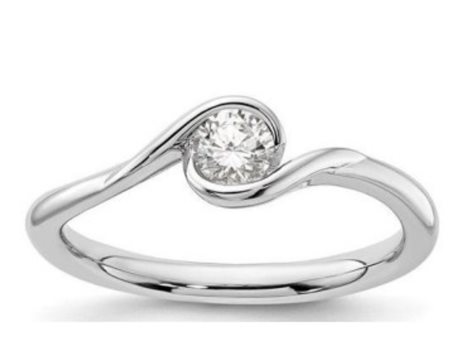 ANELLO IN ORO CON DIAMANTE NATURALE - 1004 NAT 18K