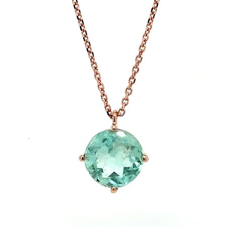 GIROCOLLO IN ORO ROSA 14K 2.46 GR CON DIAMANTI PER 2.26 CARATI - PND40301