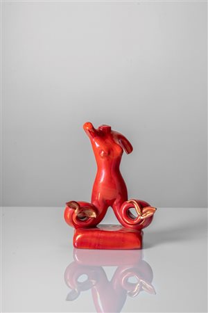 Napoleone Martinuzzi - Alfredo Barbini (Murano 1892 - Venezia 1977)  - Rara Sirena, 1970 circa