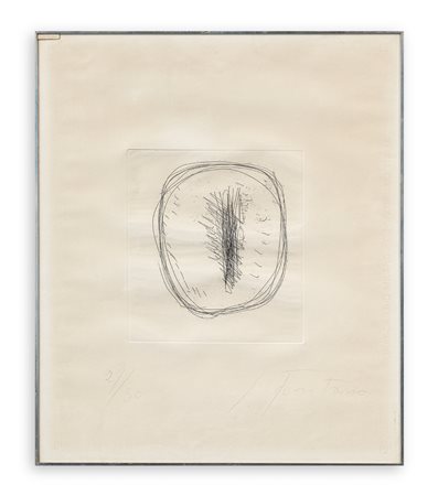 LUCIO FONTANA (1936) - Concetto Spaziale, 1960/1963