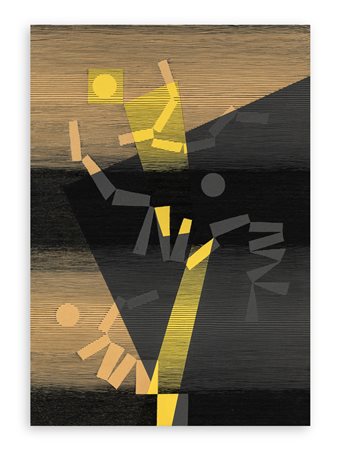 MICHEL SEUPHOR (1901-1999) - Tumulte ponctué , 1970