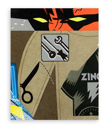 SERGIO SARRI (1938) - Studio per la principessa delle forbici, 2005