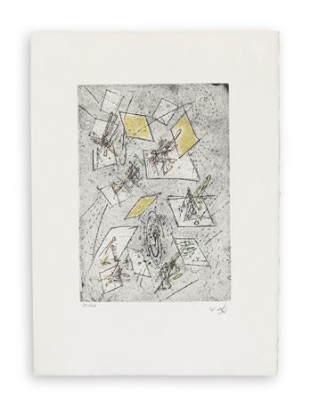 SEBASTIAN MATTA (1911-2002) - Droites libérées, 1971