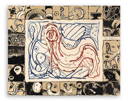 PIERRE ALECHINSKY (1927) - Voilée comme una mariée, 1975