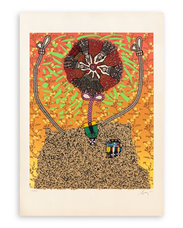 ENRICO BAJ (1924-2003) - Marceline Desbordes-Valmore, 1975