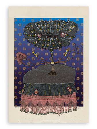 ENRICO BAJ (1924-2003) - Antoinette du Ligier de la Garde Deshoulier, 1975