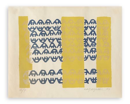 GIUSEPPE CAPOGROSSI (1900-1972) - Senza Titolo, 1953