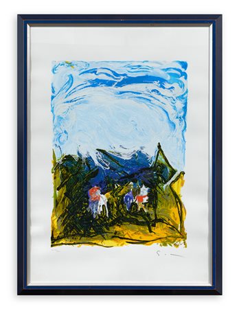 MARIO SCHIFANO (1934-1998) - Area aperta, 1996