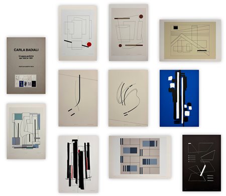CARLA BADIALI (1907-1992) - 10 opere grafiche dal 1933 al 1981, 1983
