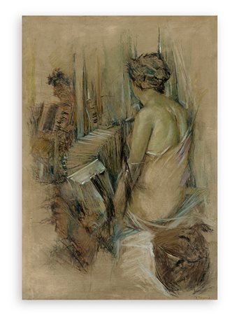 ENRICO FELISARI (1897-1981) - Senza Titolo, 1960