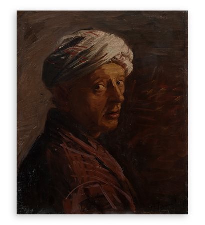 ACHILLE FUNI (1890-1972) - Autoritratto, 1945