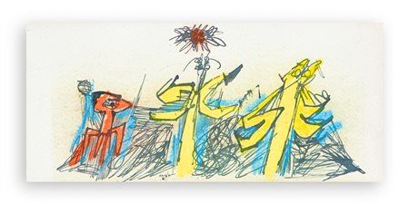 SERGIO DANGELO (1932-2022) - Senza Titolo, 1956