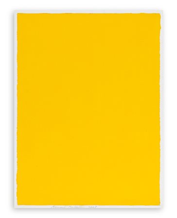 BERNARD AUBERTIN (1934-2015) - Monocromo giallo, 2008