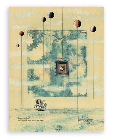 MARIOLINO DA CARAVAGGIO (1923-1992) - Paesaggio metafisico, 1970