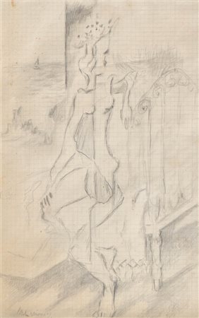 Michail Lairanov (Tiraspol 1881 - Fontenay-aux-Roses 1964) Ragazza davanti...