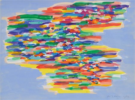 Piero Dorazio (Roma/Rom 1927 - Perugia 2005) Senza titolo, 1973;Tempera su...