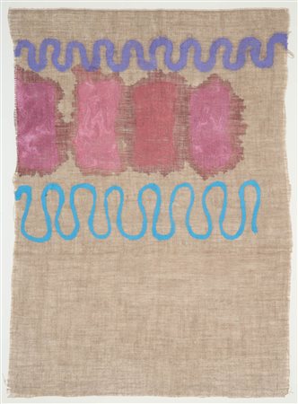 Giorgio Griffa (Turin/Torino 1936) Tre segni, 1982;Acrilico su tela, 70 x 52...