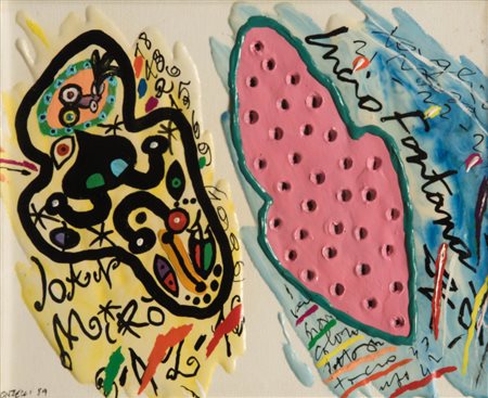 Bruno Donzelli (1941) Senza titolo, 1979;Tecnica mista su tavola, 23 x 29 cm...