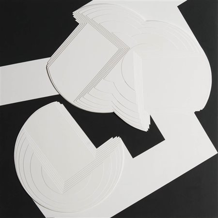 Romano Perusini (1939 - 2024) Senza titolo;Tecnica mista, collage su tavola,...