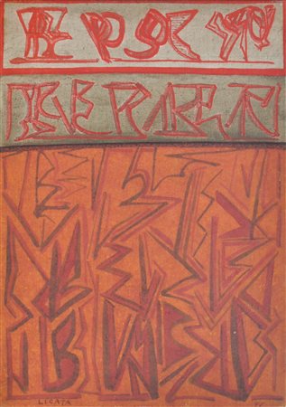 Riccardo Licata (Turin/Torino 1929 - Venedig/Venezia,2014) Senza titolo,...