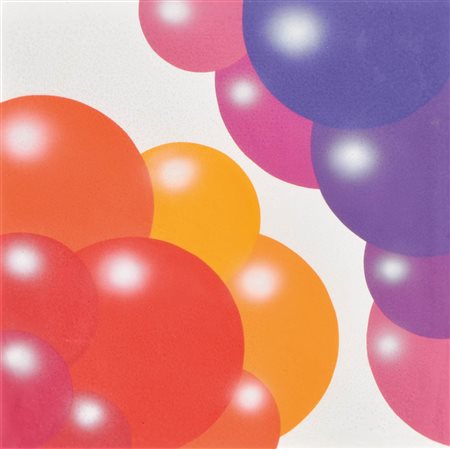 Giancarlo Gardumi (1942) Fluttuazione di nuclei Nr. 20, 1970;Acrilico su...