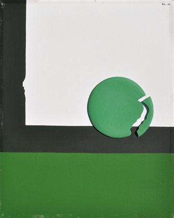 Romano Peli (Faenza 1931 - Ravenna 2022) Composizione 8, 1969;Tecnica mista e...