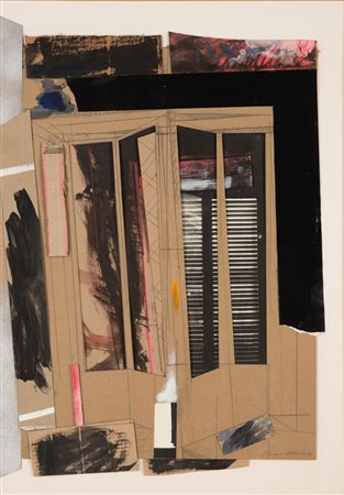 Altamura Senza titolo, 1988;Collage su carta, 86 x 64 cm Firma e data...